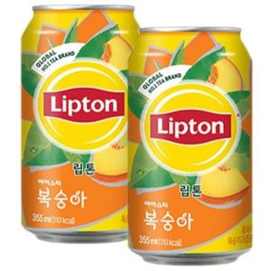 롯데 캔음료 과즙음료 립톤 복숭아 355ml 24캔 아이스티