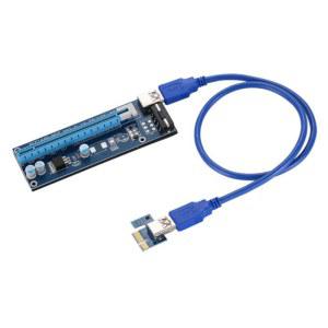 비트코인 채굴용 SATA 전원 코드, Pci-E1X ~ 16X 익스텐션 케이블, Pcie 4 핀 USB3.0 어댑터 카드