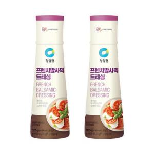 청정원 프렌치 발사믹 드레싱 325g 2개