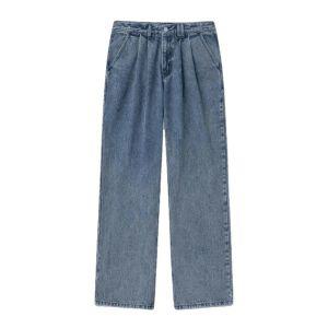 국내매장판 데케트 청바지 Dawn 2Pleats Wide Jeans DCPT007STNGRBlue