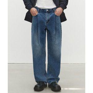 [정품] 데케트 Deep Pleats Wide Jeans DCPT030블루 757008