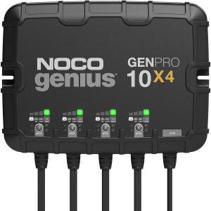 NOCO Genius GENPRO10X4 4뱅크 40A(10A뱅크) 스마트 해양 배터리 충전기 12V 방수 온보드 보트 AGM 리튬(Li