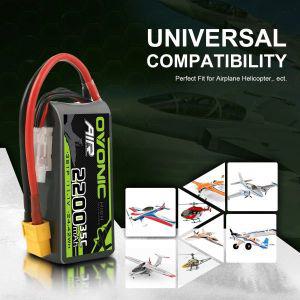 Ovonic 3S 11.1V 35C 2200MAh Lipo 배터리 XT60 플러그 FPV 비행기 헬리콥터 Drone Racing 모델 취미 2PCS