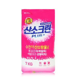 테크 산소크린 플러스 7Kg 대용량 산소계 표백제 가루비누 세탁 빨래 가루 세제 산소표백제