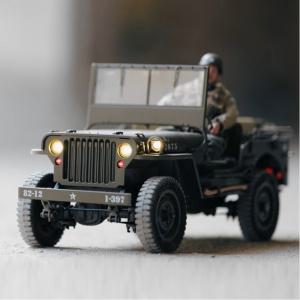 FMS RC 자동차 1/12 1941 MB 스케일러 윌리스 지프 2.4G 4WD RTR 크롤러 클라이밍 체중계 군용 트럭 오프로