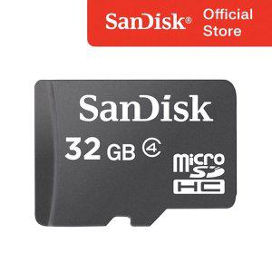 [샌디스크]마이크로 SD카드 QM 32GB 32기가 Class4 Micro SDHC 핸드폰 카메라 외장 메모리 무료배송