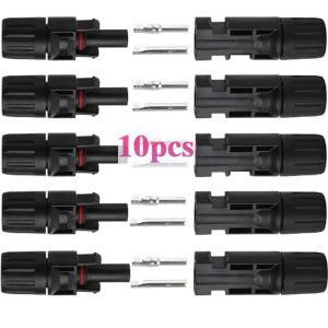 DC 태양광 커넥터 패널 스테커 PVMC 케이블용 IP67 방수 커넥터 키트 25mm 4mm 6mm 1000V 30A 100 개 40 개