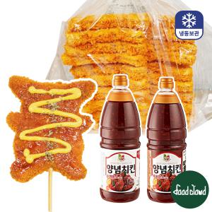 맘모스 피카츄 치킨까스 [100gx10장](1kg x 6봉)+청우 양념소스 2.1kg