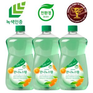 은나노스텝 시즌3 다용도 세정제 1100ml x 3개 (리필) 주방,욕실 청소세제