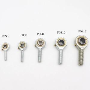 POS POS8 POS6 로드 엔드 조인트 베어링, 수 오른손 나사 메트릭 구형 플레인 베어링, 5mm, 6mm, 8mm, 10mm