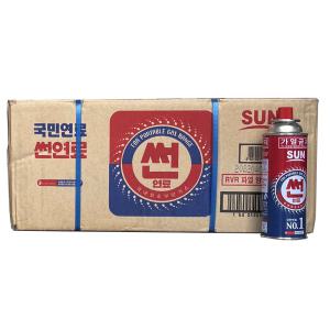 썬연료 난로 히터 버너 사계절 이소부탄가스 220g 1box(28개)