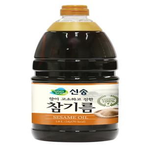 신송 참기름 1.8L 참깨가루 100%