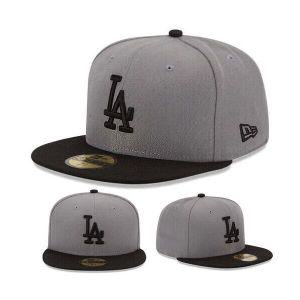 뉴에라 다저스 야구모자 Era L.A Dodgers 5950 Fitted Hat MLB Storm Gray Black League Basic Size 7 3/4