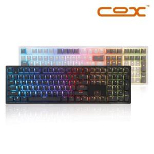 콕스 COX 엠프리스 RGB PBT 완전방수 무접점 블랙 50g 게이밍 키보드