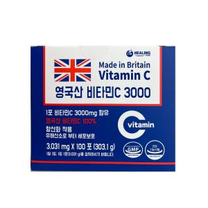 힐링 영국산 비타민C 3000 3.031g x 100포 1개 / 써클