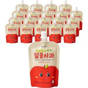 아올다 헬로아이 달콤사과 주스 사과맛 100ml x 40개