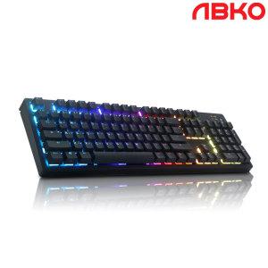 앱코 HACKER K995P V3 45g 무접점 RGB PBT 완전방수 프리미엄 블랙 무접점키보드