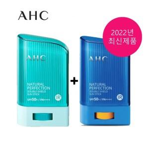 2024년 최신제조 AHC 내추럴 퍼펙션 더블쉴드 선스틱 22g 2개