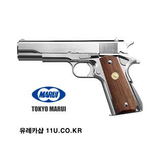 신형 NEW 마루이 MARUI COLT NICKEL 콜트 M1911 니켈 크롬 실버 가스건 장난감 비비 권총 GOVERNMENT