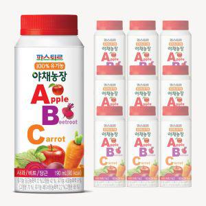 파스퇴르 100%유기농 야채농장 ABC주스190ml(9팩)