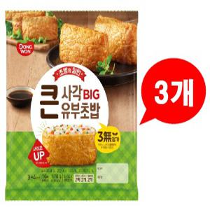 동원 큰사각 유부초밥 378g x3개 사각초밥