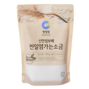 청정원 신안섬 보배 천일염 가는소금 요리용 500G