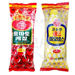 오뚜기 골드마요네즈 500g 토마토케찹 500g 튜브형