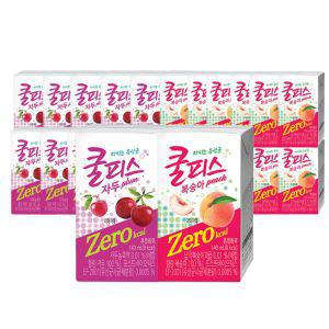 동원 쿨피스 제로 140ml 자두 12개 + 복숭아 12개 총 24개 (오늘출발) 쿨피스제로 과즙음료 음료수 SH