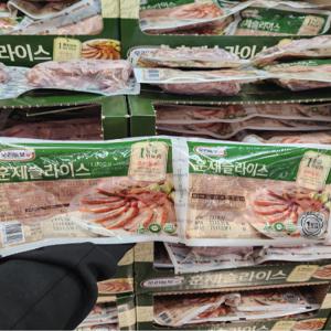 [호호재상점] 코스트코 오리늘보 무항생제 훈제슬라이스 오리고기 1KG(500Gx2) 아이스박스+아이스팩