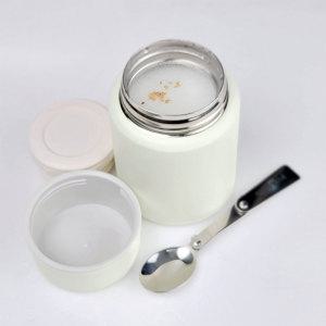 FOOD JAR 304 스텐죽통 500ML 17oz 접이식 수저 보온도시락 국통 밥통