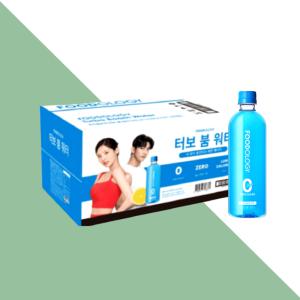 푸드올로지 터보붐워터 제로슈가 파란통 파란물 다이어트 음료 500ml 24개입X1박스