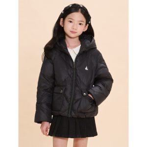 [BEANPOLE KIDS]후드 덕다운 경량패딩  블랙(BI4938U015)