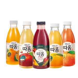 빙그레 따옴주스 730ml 천혜향1+사과1+ABC주스1+오렌지1+자몽1/5가지맛/무배