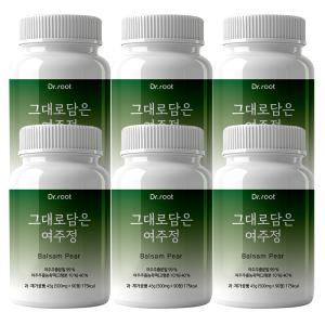 닥터루트 그대로담은 여주정 500mg 90정 6통 국내산 유기농 여주