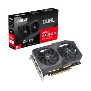 ASUS DUAL 라데온 RX 7600 O8G V2 OC D6 8GB 그래픽카드