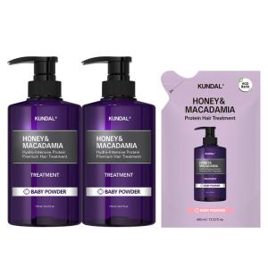 (코스트코 직배송) 쿤달 허니앤마카다미아 단백질트리트먼트 x 2 + 리필세트Kundal & Macadamia Hair Treatment x 2 + Refill x 1