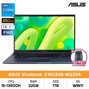 ASUS 비보북 X1502VA-BQ326 13세대 i5-13500H/32GB/1TB/WIN11설치 가성비사무용노트북+무선마우스 증정