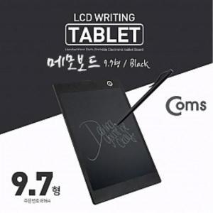 [제이큐]Coms 메모보드 전자메모패드 전자노트 LCD 9.7형 Black