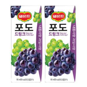 델몬트드링크팩 190ml 포도 24팩 과즙음료