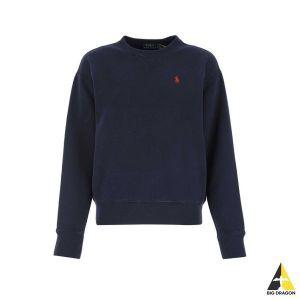 [폴로]Ralph Lauren 랄프로렌 여성 포니 자수 기모 맨투맨 네이비화이트 211794395 102232274