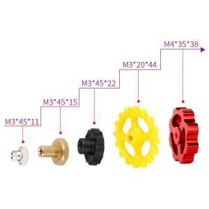 KINGROON 스크류 너트 베드 레벨링 스프링 노브 부품 3D 프린터 인쇄 플랫폼 교정 모듈 M4