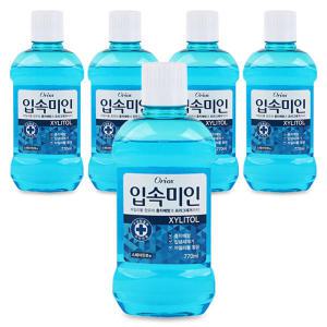 오릭스 입속미인 후레쉬 가글 770ml x 5개 토탈케어 대용량 구강청결제 가글액 가그린