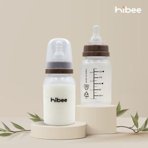 하이비 신생아용 PP 신생아 젖병, 브라운 130ml