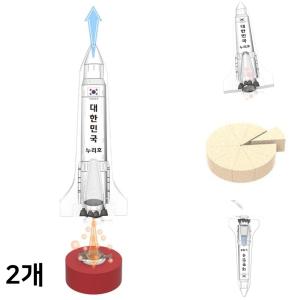 발포정 탄산가스로켓 누리호 만들기 작용반작용 Co2 원리실험 조립키트 과학교구 (2인용)