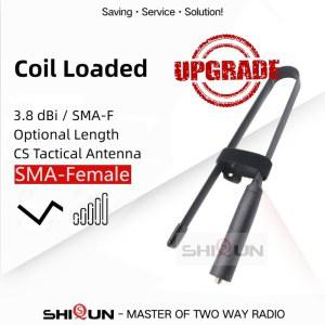 Baofeng 무전기 워키토키 CS 전술 안테나 UV K5 접이식 공중 SMA F VHF UHF 5R 82 S9 플러스 9R UV16 액세서리