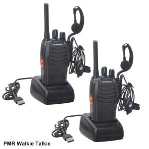 Baofeng 무전기 워키토키 BF 888S PMR 16 채널 446.00625 446.19375MHz 라이센스 라디오 USB 충전기 및 이어피스 포함 2 피스