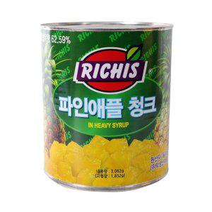 필리핀산 파인에플 시럽 리치스 파인에플 청크 3kg