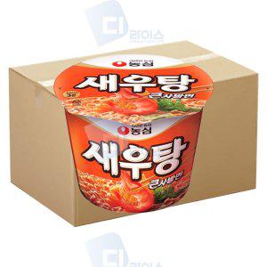 농심 새우탕 큰사발 115g 24개 컵라면 큰컵 간식 야식