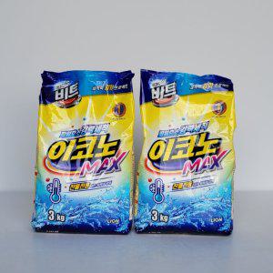 라이온 비트 이코노맥스 3kg 리필형 찬물전용 2개