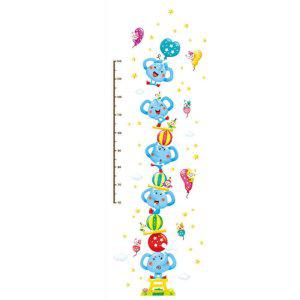 벽지 창문 신장계 키재기 스티커 아기 코끼리 친구들